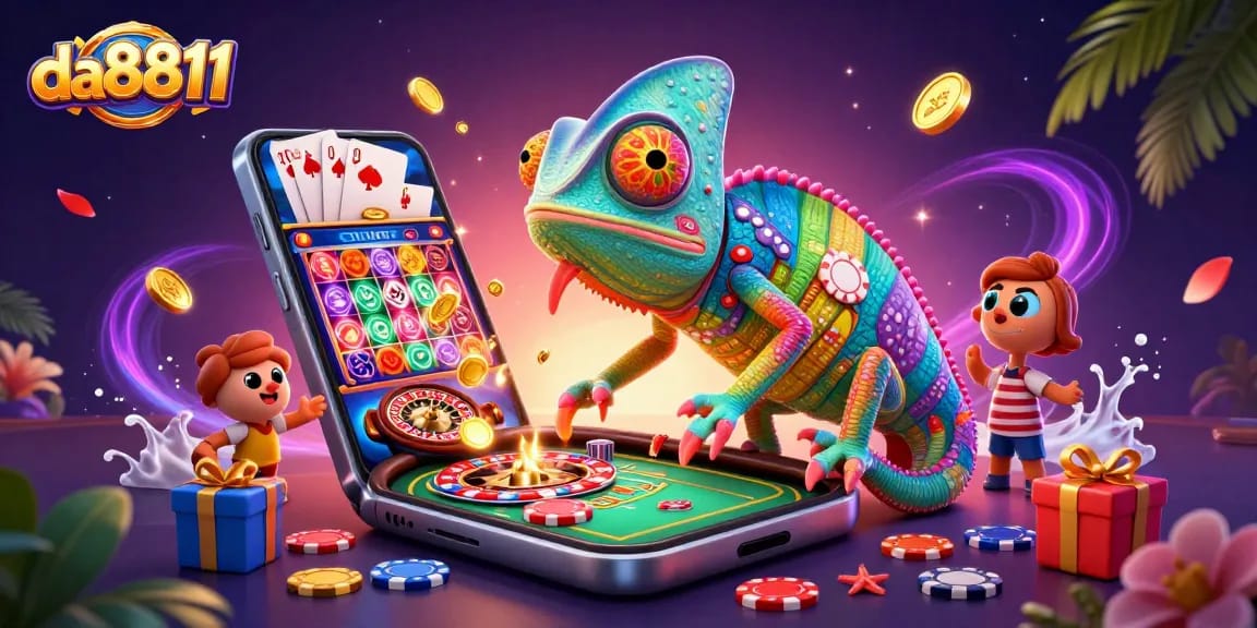 Experience thrilling gameplay features at da8811 with colorful casino elements, golden coins, and captivating graphics.