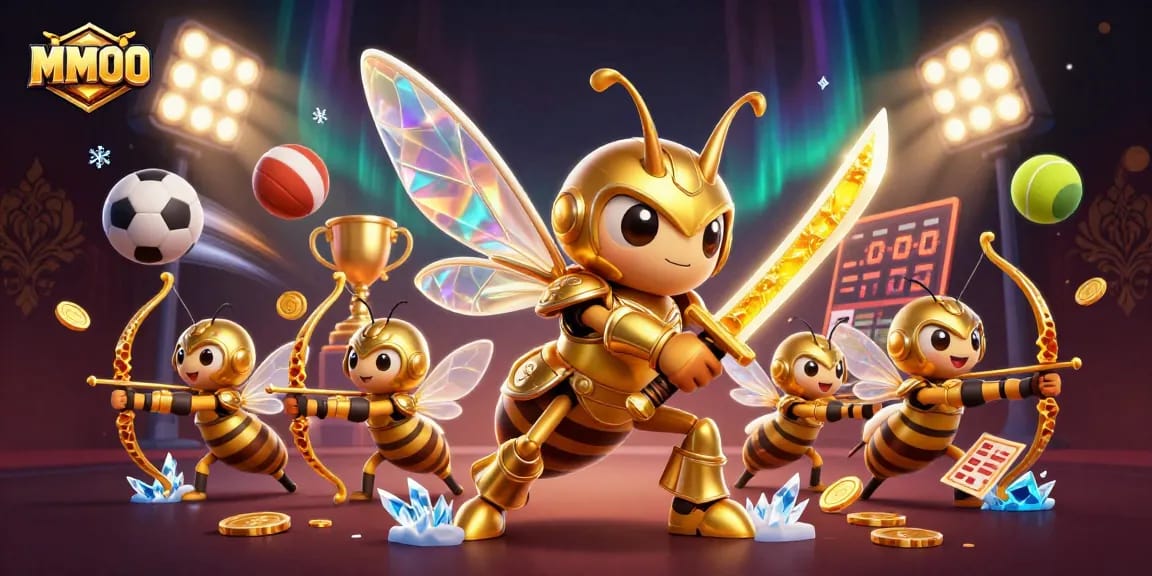 Engage in thrilling casino action with MMOO's vibrant 3D immersive games and sports betting elements.