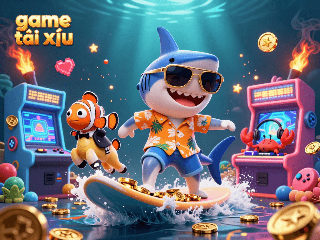 Experience the thrill of game tài xỉu with vibrant characters and exciting casino elements!