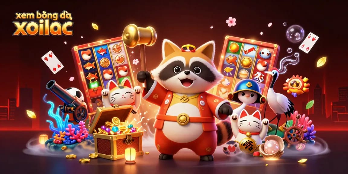 Engage with xem bóng đá xoilac tv through an exciting illustration of vibrant casino elements.