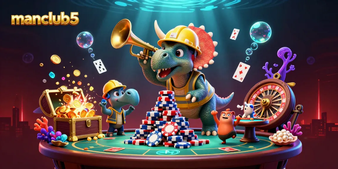 Engage with manclub5 through thrilling gaming adventures featuring vibrant 3D casino characters.