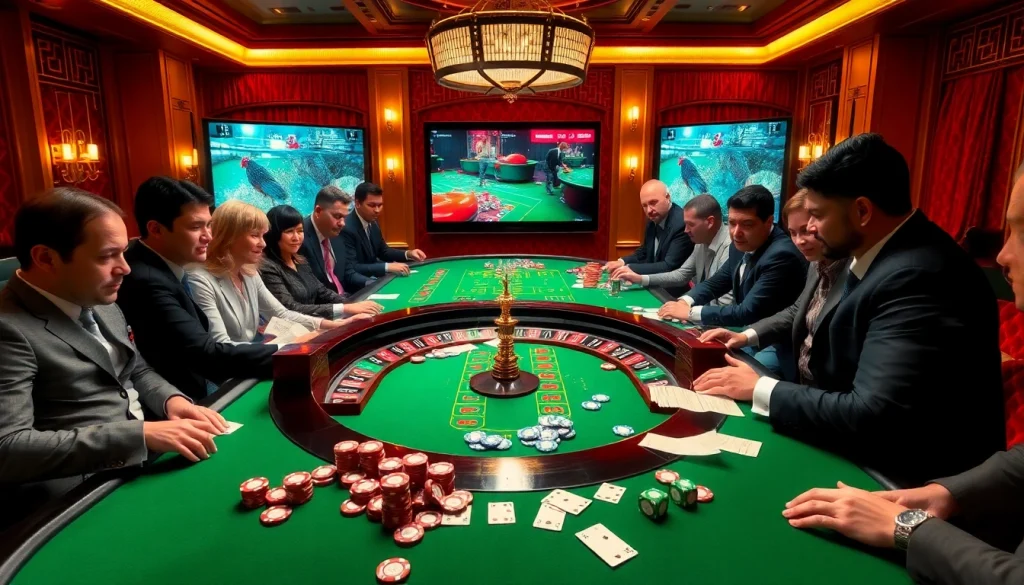 Experience thrilling gambling action at SV388 with a luxurious casino atmosphere featuring roulette and live events.
