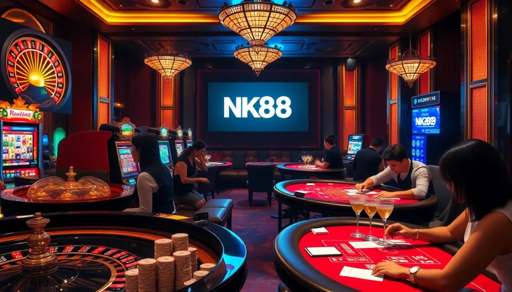 Experience thrilling gameplay at NK88 with vibrant slots and engaging tables.