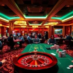 Players winning at casino tables highlighting the excitement of gambling at https://five88sss.com/ amidst vibrant surroundings.