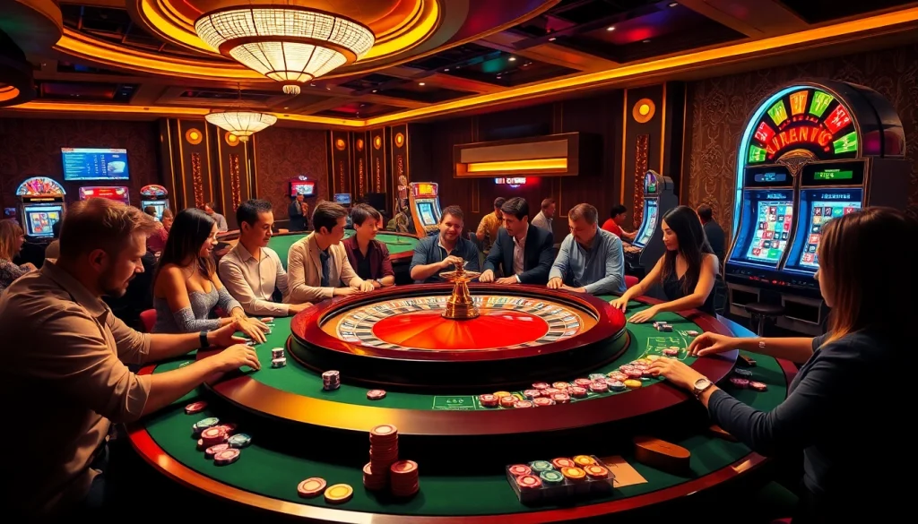 Exciting casino dynamics featuring table games and online gambling interface at https://du88.ad/.