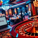 Experience thrilling gameplay at https://ski10.org/, where players place bets amidst vibrant casino excitement.