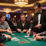 Players immersing in a blackjack game at MM88, enhancing strategic gameplay experiences at https://mm88vin.com/