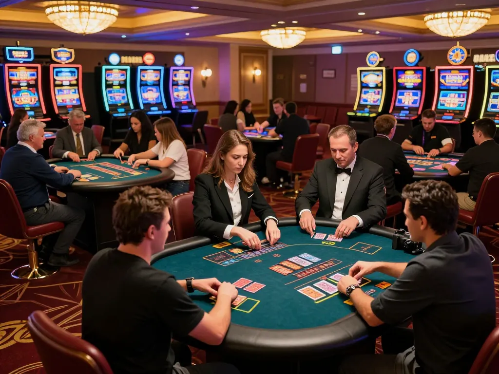 Players enjoying a thrilling game at MAX88 casino, highlighting engaging table games and vibrant atmosphere.