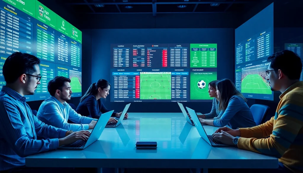 Dynamic soccer betting analysis scene utilizing https://keonhacai.study/ for real-time odds and insights.