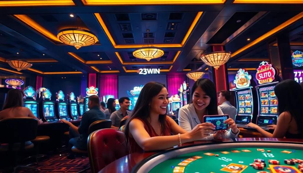 Experience the thrilling online casino atmosphere at https://23win.art/ with vibrant gaming action and luxury ambiance.