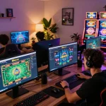 Engaging in live dealer games and slots on 8kbet com's vibrant online gaming platform