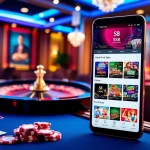 S8 homepage interface displaying thrilling casino games and promotions in an elegant casino setting.