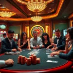Engaged players enjoying vibrant casino games at go 88, with colorful poker chips and roulette wheel.
