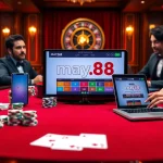 Experience the excitement of gambling at https://may88.work/ with a luxurious casino setting featuring poker and roulette.