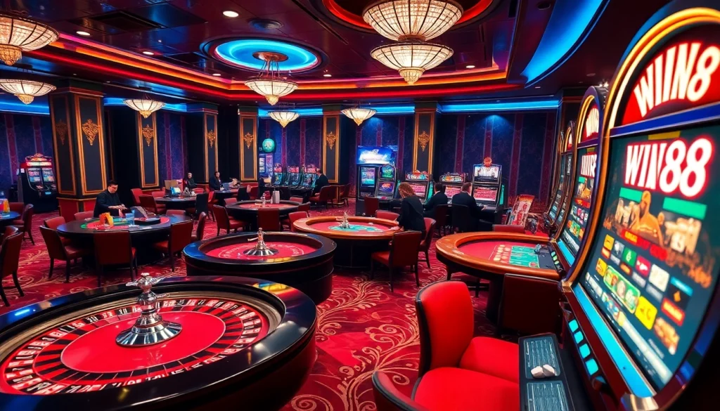 Experience the thrill of WIN88 GAME with vibrant casino tables and engaging gameplay.