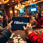 Engaging gambling scene from https://f8betb1.com/ showcasing players enjoying a lively poker game.