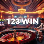 Enjoying a lively game at 123WIN, showcasing poker and roulette excitement.