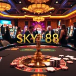 Exciting gameplay at SKY88 Casino with vibrant tables and professional dealers.