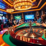 Experience excitement at SC88COM with vibrant poker chips and a roulette table.