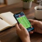 Engaging in live betting action on a smartphone, Link vào Xo88 for instant access to sports odds and betting.