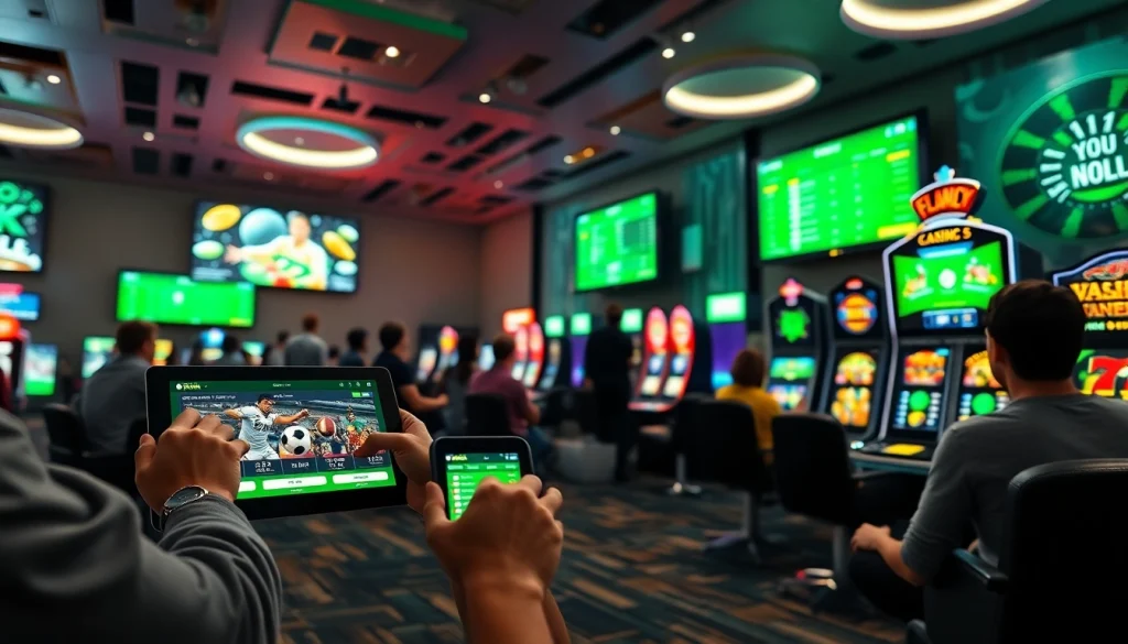 Dynamic online betting scene showcasing a user-friendly interface at https://fb888.us/ with vibrant sports and casino graphics.