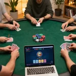 Dabet players engaging in an exciting poker game while using strategic betting techniques.