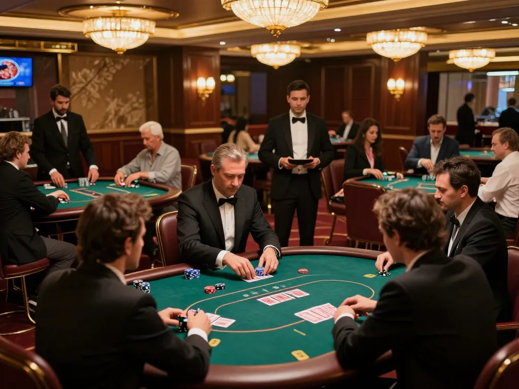 G28 trang chủ offers a sophisticated casino experience with engaged players at poker tables.