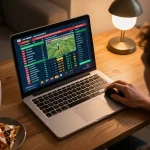 Placing smart bets on live games through vb88 link vào on a laptop, enhancing strategic gameplay experience at home.