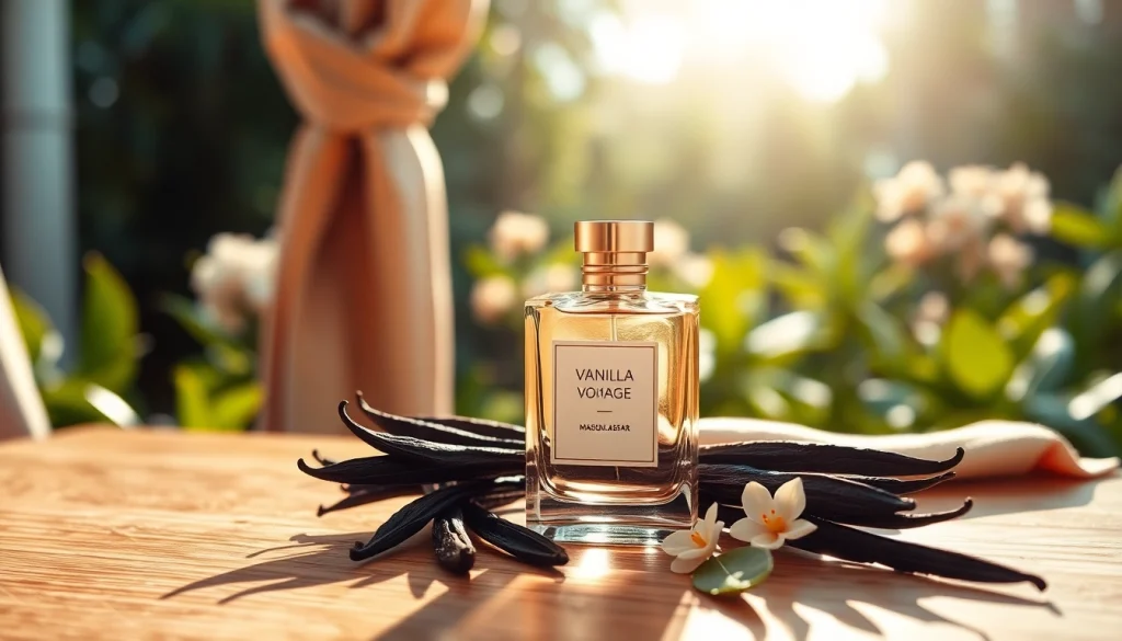 Experience the essence of Vanilla Voyage by Maison Asrar in a beautifully styled setting.