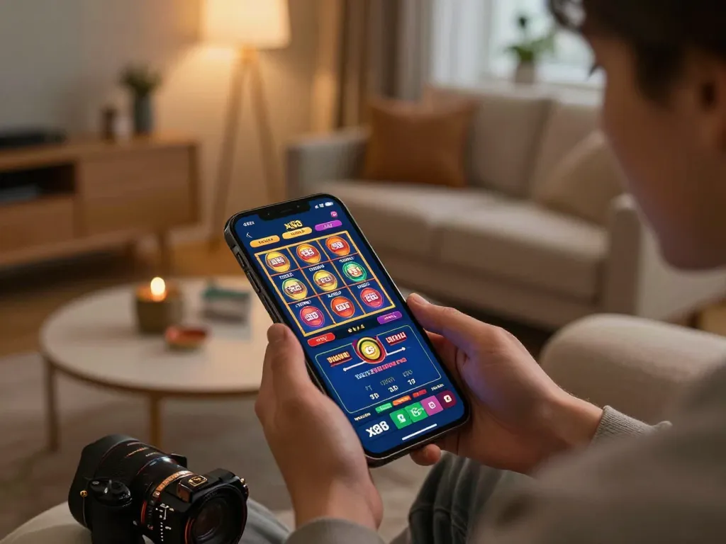 x88 app shown on mobile device with vibrant games highlights strategic online gambling