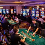Players enjoy exhilarating games at KP88 casino, featuring vibrant slots and professional dealers.