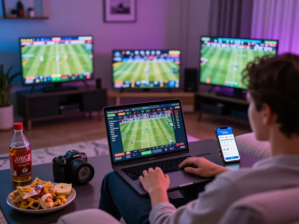 Engaging online sports gaming scene showcasing one88me betting app on laptop