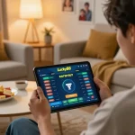 Experience the thrill of betting with Link vào Lucky88 on your tablet in a cozy home!