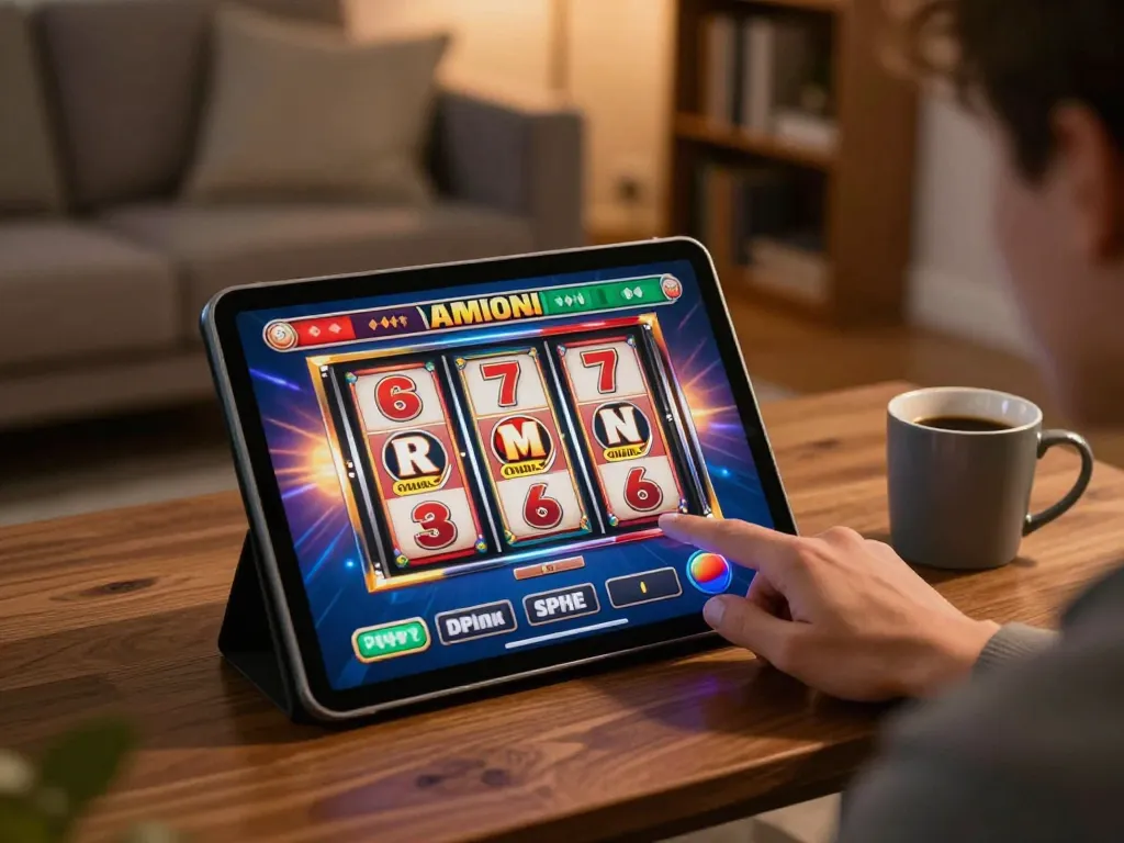Engaging online gambling experience at lucks8 with a vibrant slot machine interface