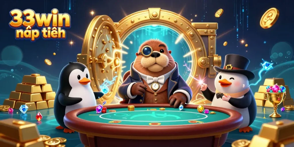 Engage with 33win nạp tiền through exciting underwater poker at a glamorous casino scene.