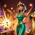 Engage in exciting gameplay at OXBET casino with vibrant slot machines and a stunning oasis atmosphere.