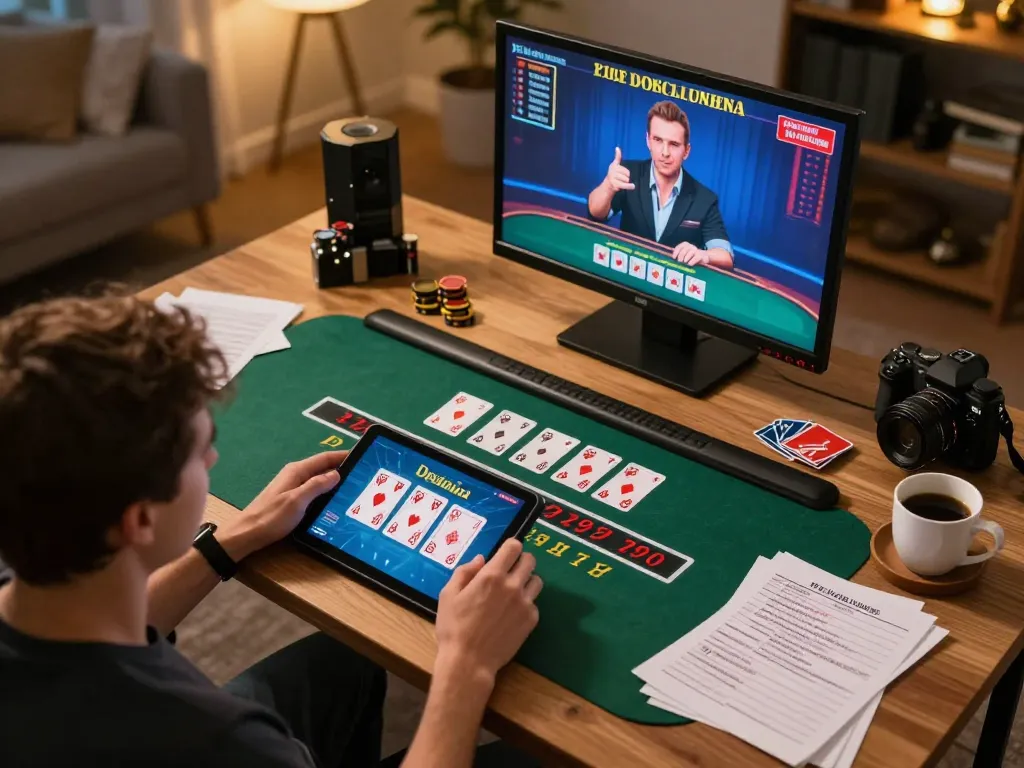 Engaging gameplay on Trang chủ SC88 featuring a user focused on live dealer blackjack.