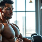 Gebruik van Androbal Testosterone Compound door een professionele atleet in de gym.