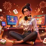 Experience thrilling wins at Sun casino with vibrant slot games and festive casino elements.