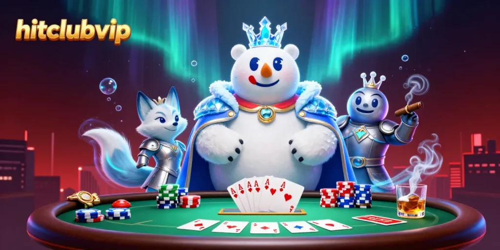 Experience thrilling moments at hitclubvip with an exciting poker scene featuring dynamic characters.