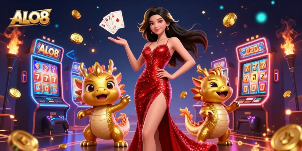 Play thrilling slots at ALO8 with spectacular jackpots and radiant gaming elements.