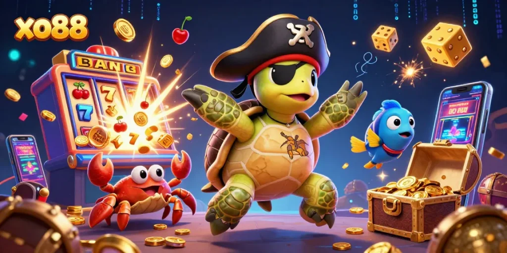 Experience thrilling gameplay at xo88 with 3D slot machines bursting with treasures and vibrant characters.