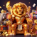 Experience the excitement of s8 casino with vibrant slot machines, golden coins, and dynamic characters.