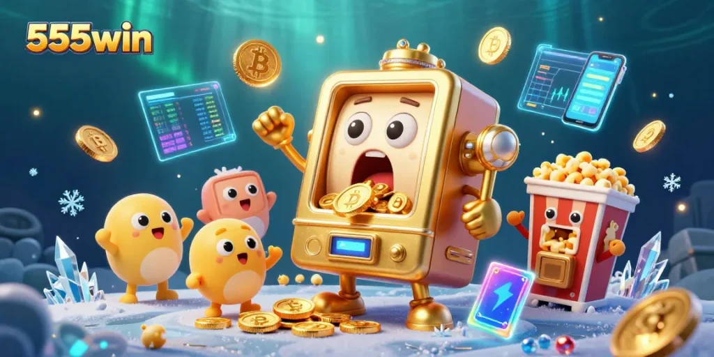 Experience thrilling wins with 555win slots as coins cascade from the jackpot!