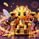 Win jackpots with HI88 in a vibrant casino scene full of excitement and action.