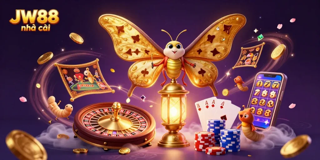 Experience thrilling gameplay at JW88 nhà cái with vibrant casino elements and enchanting visuals