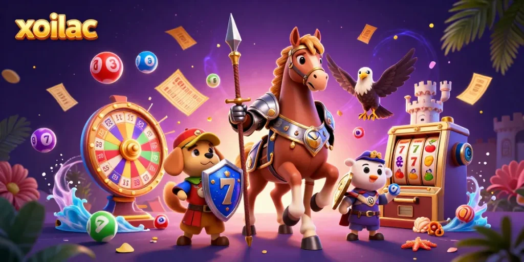 Experience exciting lottery action with xoilac's vibrant colors and engaging game elements.