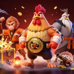 Experience the thrill of MM99 with lively characters and vibrant casino game elements.