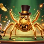 Engage in thrilling gameplay at TR88 with vibrant scenes featuring a golden tarantula weaving fortunes.