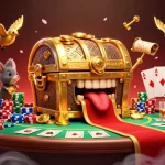 Experience thrilling gameplay at crazyvegas with vibrant poker and slot elements in a rich casino scene.